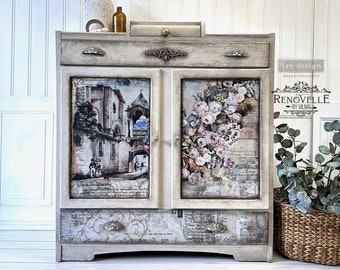 Old World Charm Decoupage Paper Pack, Redesign with Prima - 3 Sheets, 19"x 30" Each - Furniture Decoupage