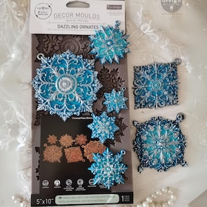 Dazzling Ornate Silicone Mold - Redesign with Prima Decor Mould 5&quot;x10&quot; Craft Molds - Limited Edition