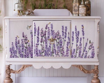 Furniture Transfer - Champs de Lavender - Redesign with Prima Decor Transfer 24"x 35"