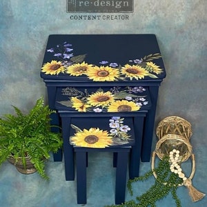 Sunflower Fields Furniture Transfer - Redesign with Prima Decor
