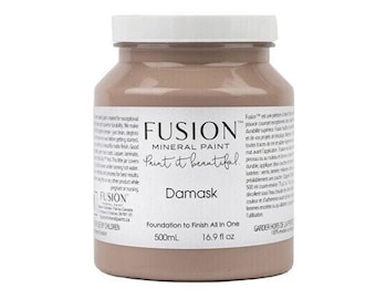 Damask Fusion Mineral Paint - Dusty Vintage Rose Furniture & Cabinet Paint - Pint Size