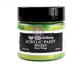 Fairy Wings - Sparks Metallic Acrylic Paint by Art Alchemy - Finnabair with Prima - Shimmer Paint - Glitter Paint