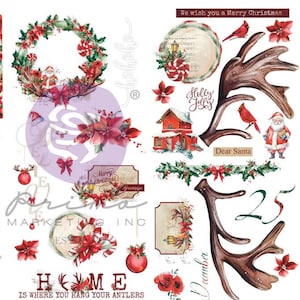From the North Pole Holiday Transfer, Redesign with Prima Mini Transfer - 3 Sheets, 6&quot;x 12&quot; New Limited Edition