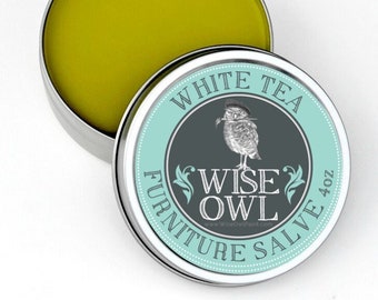 Furniture Salve - White Tea - Wise Owl Paint - Wood Conditioner and Chalk Paint Sealer - Free Shipping