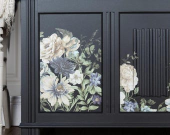 Cerulean Blooms Maxi Furniture Transfer - Redesign with Prima Blue Floral Decal