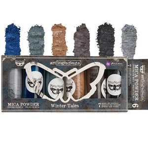 Winter Tales Mica Powder Set - Finnabair with Prima Art Ingredients - Mica Powder for Resin - Mixed Media