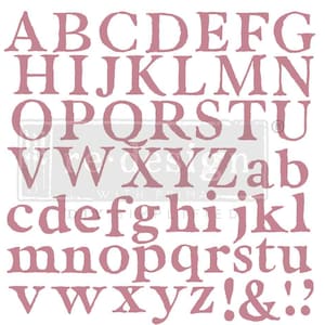 Alpha Decor Stamps - ReDesign with Prima - Alphabet Craft Stamp