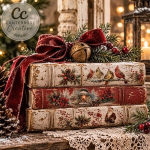 Feathered Noel Furniture Transfer - Redesign with Prima Middy Decal