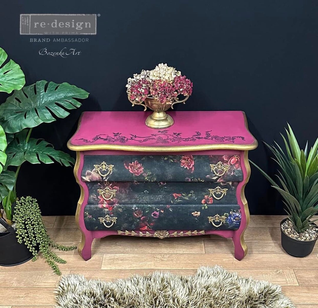 Decoupage Paper ELAINE Redesign With Prima Decor Tissue Paper Furniture