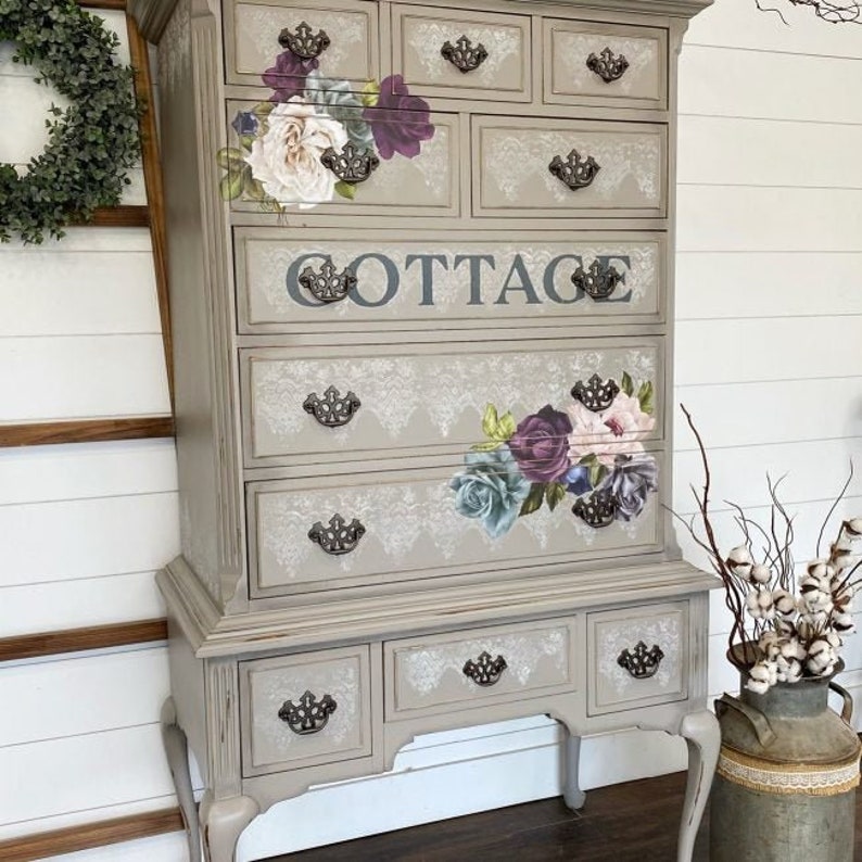 Vintage Wallpaper Clearly-Aligned Decor Stamps by redesign with Prima! Same Day Shipping!