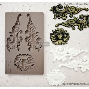 Lowell Lattice Silicone Mold - Decor Mould 5&quot;x 8&quot; Redesign with Prima