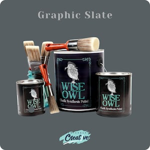 Graphic Slate Chalk Synthesis Paint - Pint Size - Free Shipping, Paint for Furniture & Cabinets!