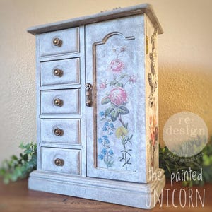H2O Furniture Transfer - Rustic Romance - Redesign With Prima Floral Decor Decal