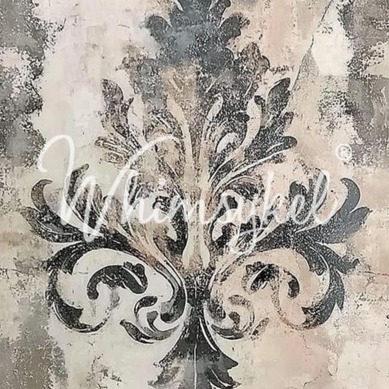 Timeworn Elegance Furniture Decoupage Paper - Whimsykel Designs Tissue Sheet 画像 1