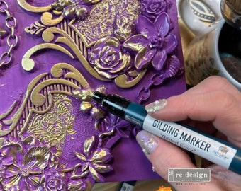 Gilding Marker - CeCe Metallic Marker - Redesign with Prima, Metallic Accent for Furniture
