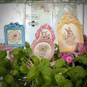 Hop into Spring Furniture Transfer - Redesign with Prima Middy Decal - Easter DIY