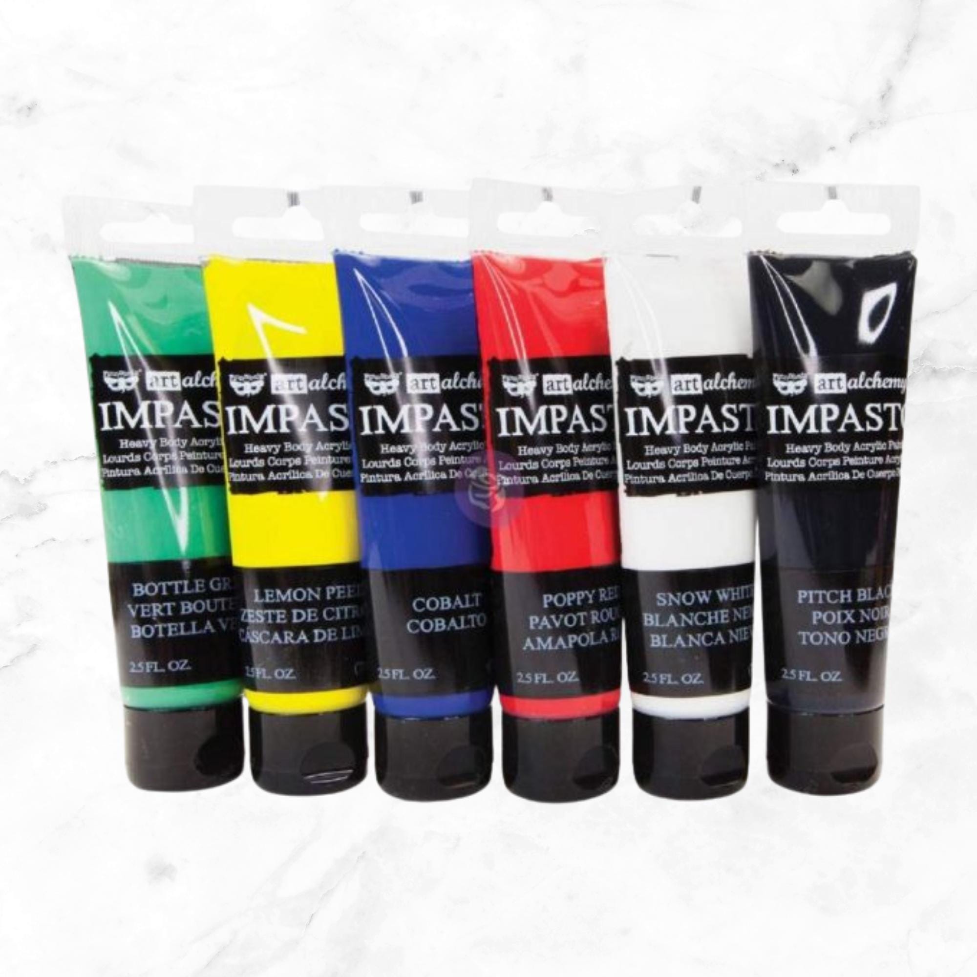 Art Alchemy Impasto Paint Set - Thick Acrylic Paint - Mixed Media Impasto Art - Finnabair with Prima