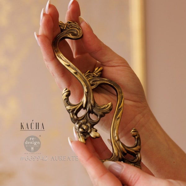 Aureate Kacha Metal Decor Pulls - Redesign with Prima - Hardware Knob, Drawer Handles