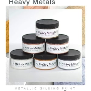 Heavy Metals Metallic Paint - Wise Owl Paint - Furniture Gilding Paint - Gold Dust & Bronze