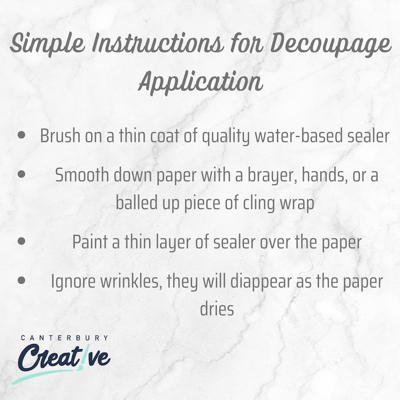 Decoupage Gel - Matte or Shine (Gloss) Finish - Decoupage Adhesive & Varnish image 6