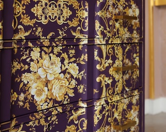 Kacha Furniture Transfer ORLEANS - Redesign with Prima Decor Transfer - New Release 24&quot;x 35&quot; Gold Decal