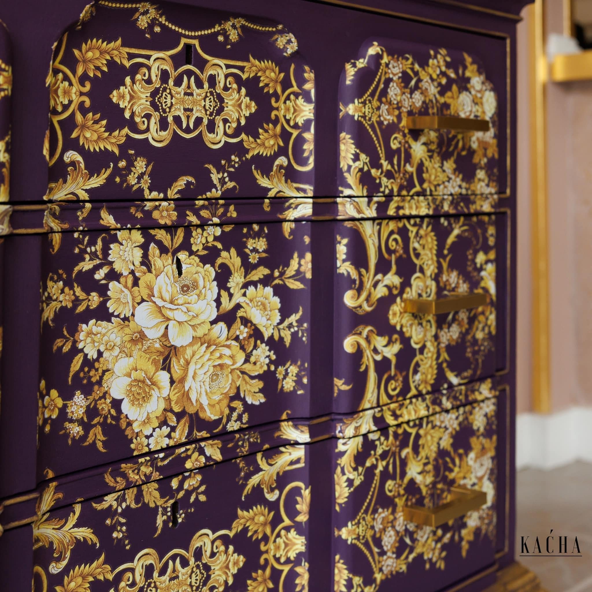 Orleans Kacha Furniture Transfer: Redesign with Prima Floral Decal