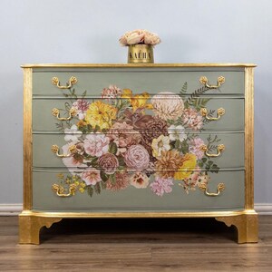 Woodland Floral - Rub On Furniture Decor Transfer, Redesign with Prima Decor Transfer