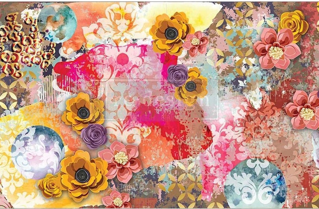 Abstract Beauty Cece Restyled, Decoupage Decor Tissue Paper, Redesign ...