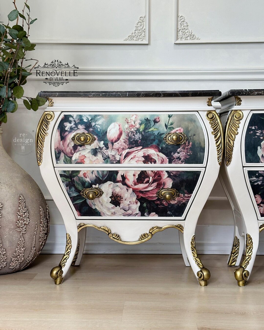 Mossy Rose Delight A1 Decoupage Fiber Paper: Redesign With Prima (23.4 ...