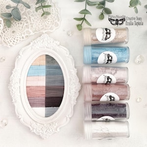 Pearls and Crystals Mica Powder Set - Finnabair by Prima Art Ingredients - Mica Powder for Resin - Mixed Media Pigment