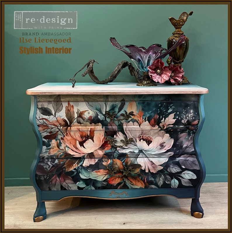 Floral Dream A1 Decoupage Paper | Redesign With Prima Fiber Sheet 23.4 ...