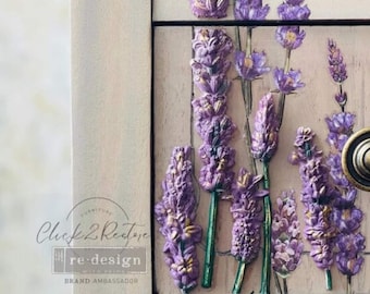 Lavender Harvest Silicone Molds, Redesign with Prima Decor Mould, Mould for Furniture, Floral Mold