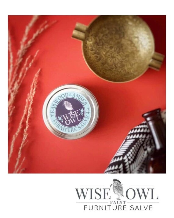 Teakwood and Amber Wise Owl Salve Fast Shipping Wood Etsy
