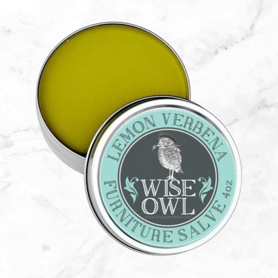 Lemon Verbena Furniture Salve - Wise Owl Salve Leather & Wood Conditioner - Chalk Paint Sealer