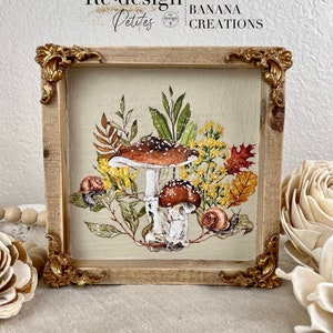 Autumn Essentials - Small Rub On Furniture Decal Transfer, Redesign with Prima Mini Transfer, Furniture Transfer - Fall Decal