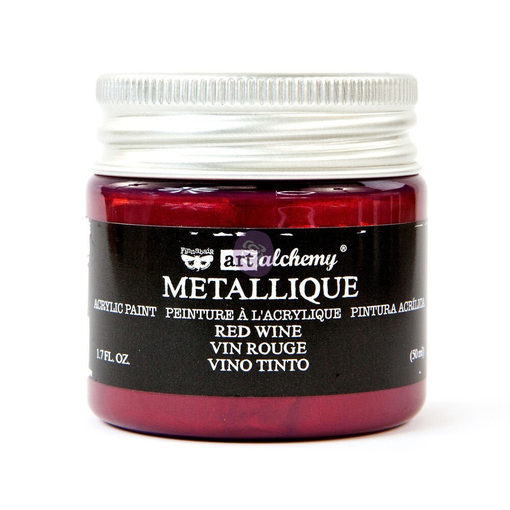 Red Wine - Metallic Acrylic Paint - Art Alchemy by Finnabair