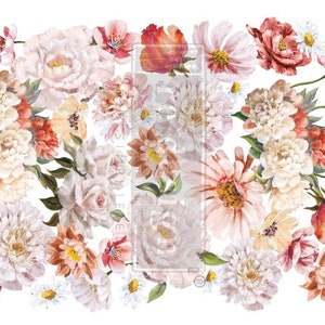 Pretty in Peach - Redesign with Prima Decor Transfer, Rub On Furniture Decal