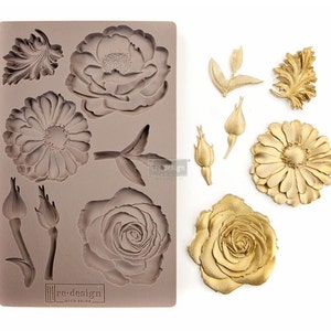 In The Garden - Redesign with Prima Decor Mould 5"x8" Silicone molds for Furniture - Molds from Resin - Moulds for Clay
