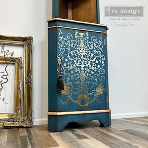 Manor Swirls Gold Foil Transfer - Redesign with Prima Furniture Decal (18"x 24")