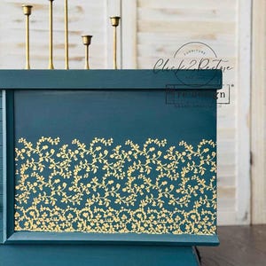 Transferencia de muebles Vineyard Elegance - Calcomanía Middy con lámina dorada Kacha - Rediseño con Prima imagen 4