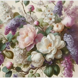 New! Spring Serenade Decoupage Paper, MINT by Michelle, Furniture Decoupage, New Release