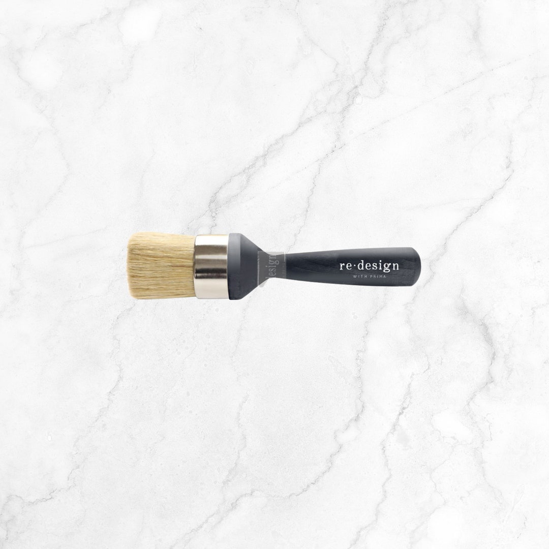 Wax Brush 2 Stencil Brush Redesign With Prima Natural Bristle Etsy