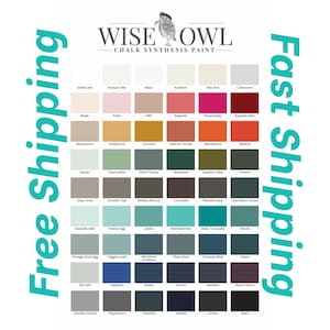 Wise Owl Chalk Synthesis Paint ∙ Wise Owl Paint ∙ Free Shipping ∙ Furniture Paint ∙ Cabinet Paint
