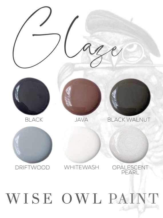 Wise Owl Glaze - Furniture and Cabinet Painting - Antiquing Glaze for Furniture - Aging Effect Glaze