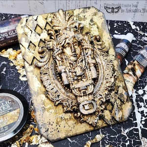 Finnabair Mould - Queens of Steam - Silicone Decor Mould 5&quot;x 8&quot; Furniture Molds - Mold for Resin