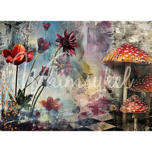 New! Whimsykel Wonderland Furniture Decoupage Paper, Whimsykel Designs, Fast Shipping