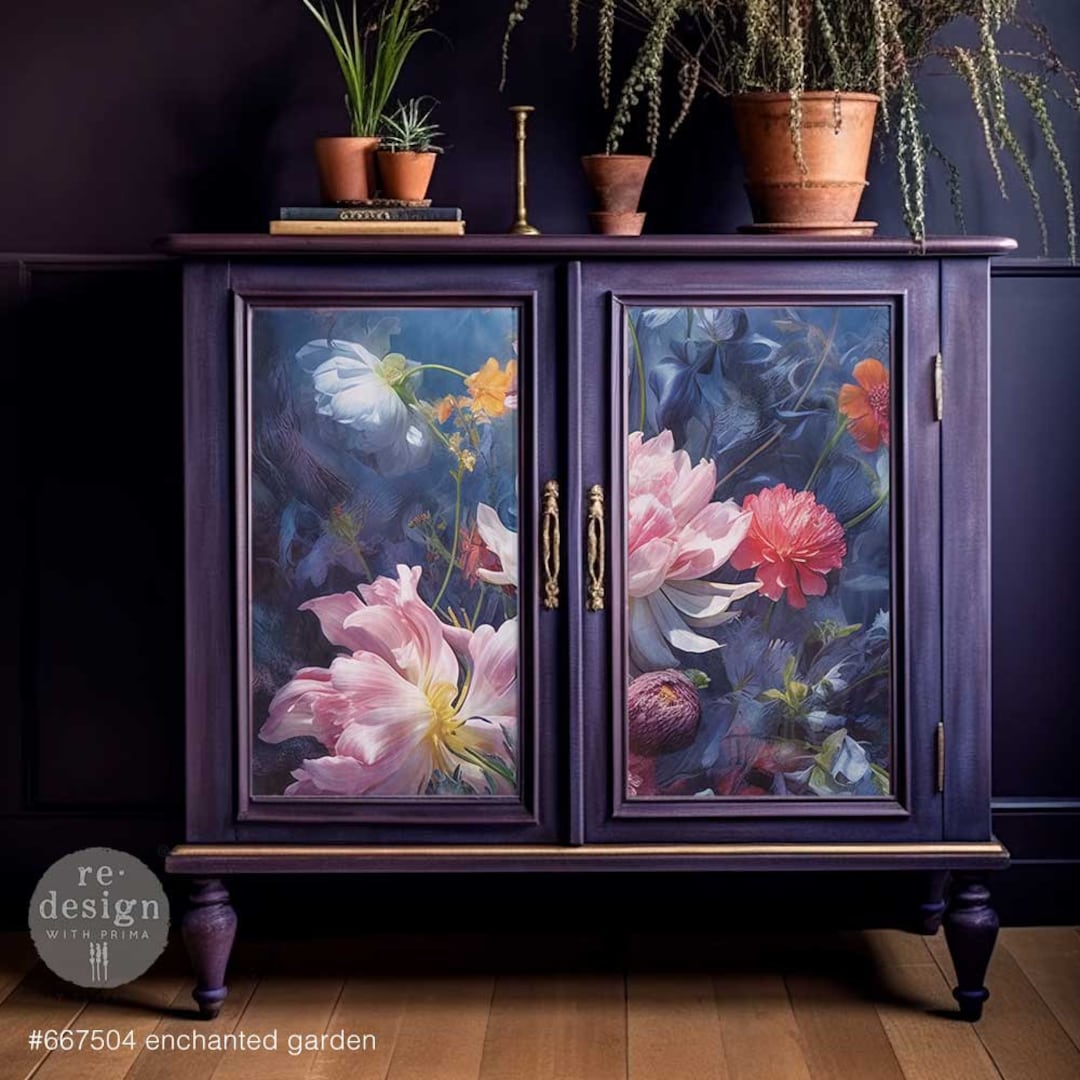 Enchanted Garden A1 Decoupage Paper | Redesign With Prima Fiber Sheet ...