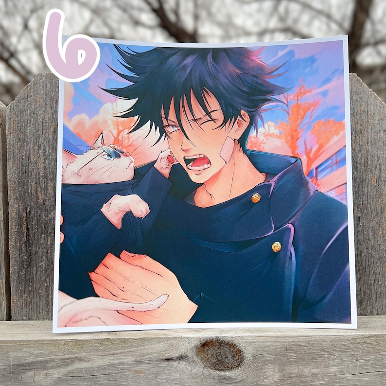 Stampa artistica di Ivy - Satosugu Gojo Geto JJK Jujutsu Kaisen - Trigun Vash - Fanart della benedizione ufficiale del Paradiso TGCF di Hualian Hua Cheng Xie Lian immagine 7