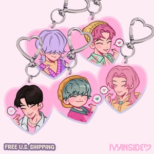 PREORDER— Saja Boys Keychain – K-Pop Demon Hunters Fan Art 1.75” Acrylic Charm