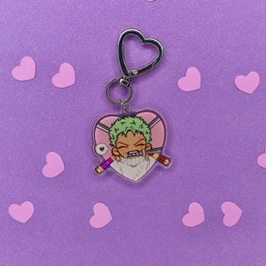 Zoro Acrylic Keychain - One Piece Pirate Anime Merch